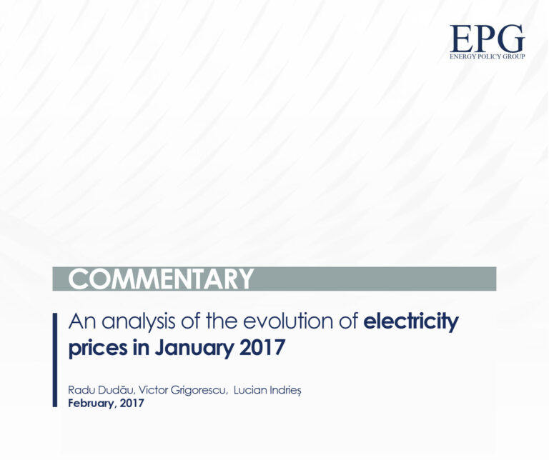 An analysis of the evolution of electricity prices in January 2017