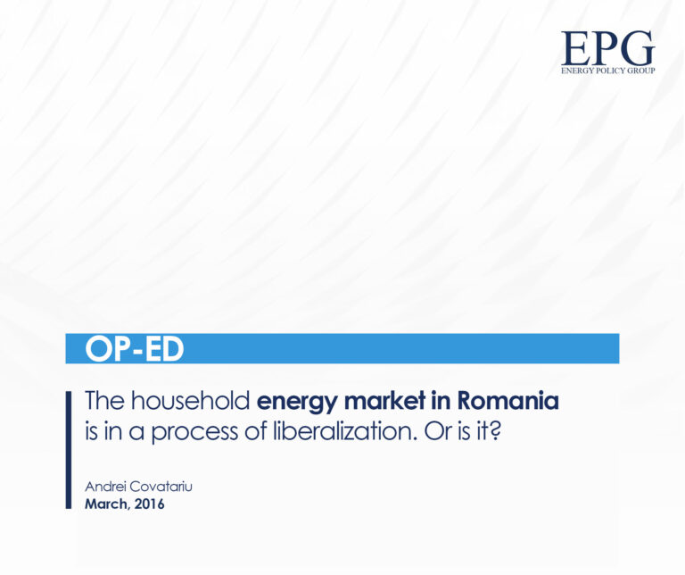 The household energy market in Romania is in a process of liberalization. Or is it?