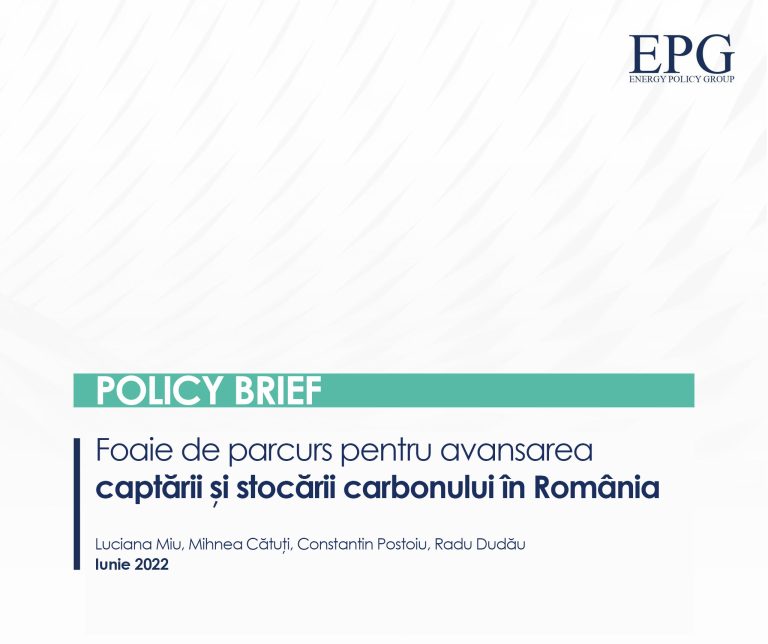 Policy brief: foaie de parcurs pentru avansarea captării și stocării carbonului în România