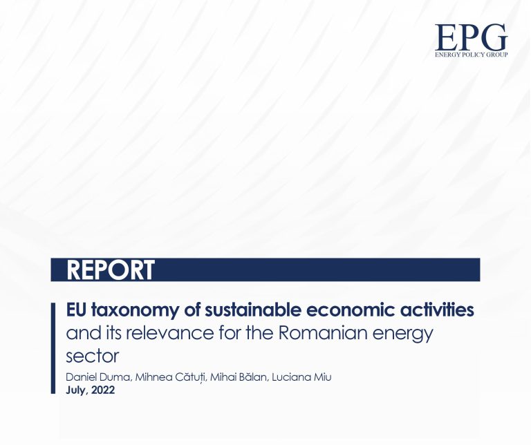 EU taxonomy of sustainable economic activities and its relevance for the Romanian energy sector