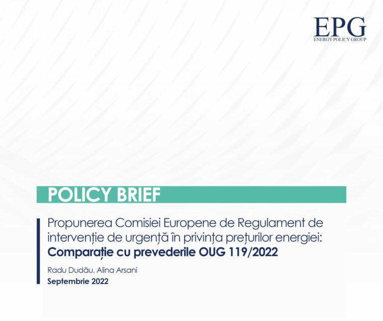 Propunerea Comisiei Europene de Regulament de intervenție de urgență în privința prețurilor energiei: Comparație cu prevederile OUG 119/2022