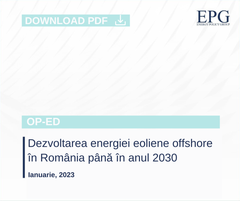 Dezvoltarea energiei eoliene offshore în România până în anul 2030