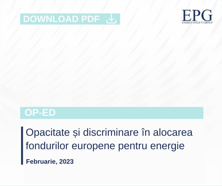Opacitate și discriminare în alocarea fondurilor europene pentru energie