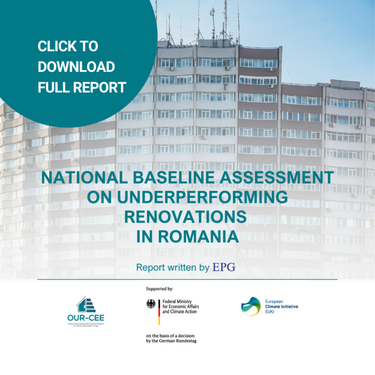 National baseline assessment on underperforming renovations – Romania