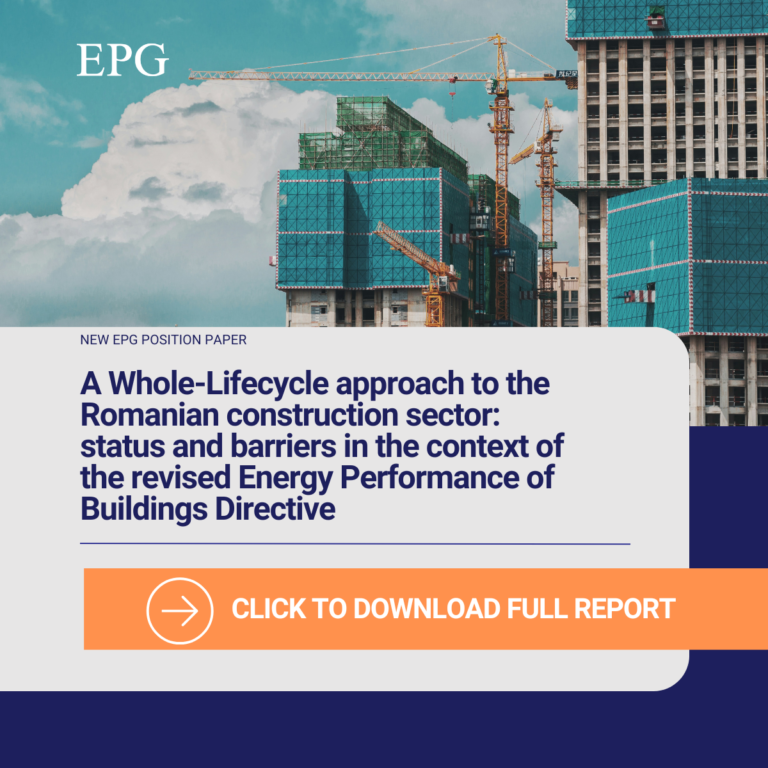 A Whole-Lifecycle approach to the Romanian construction sector: status and barriers in the context of the revised Energy Performance of Buildings Directive