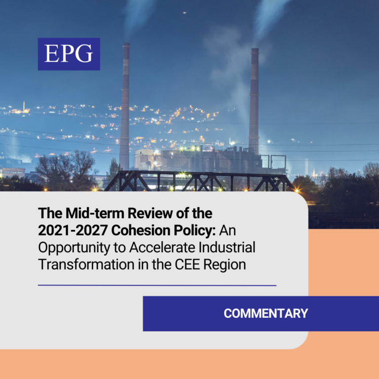 The Mid-term Review of the 2021-2027 Cohesion Policy: An Opportunity to Accelerate Industrial Transformation in the CEE Region