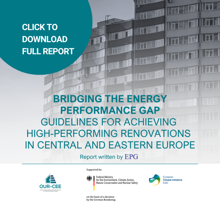 Bridging the Energy Performance Gap: Guidelines for Achieving High-performing Renovations in Central and Eastern Europe