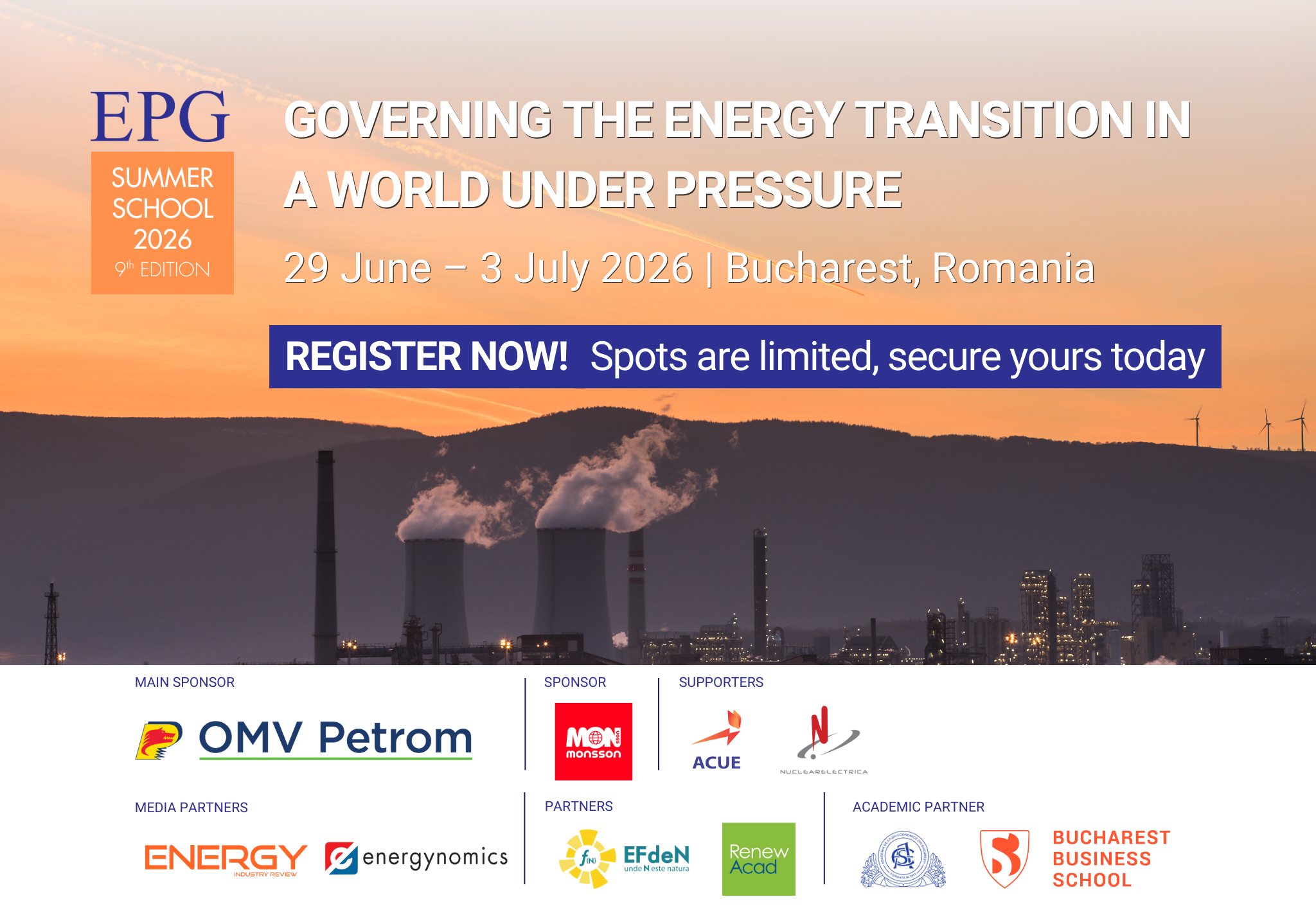 EPG Summer School 2026 Banner Website - epg think tank